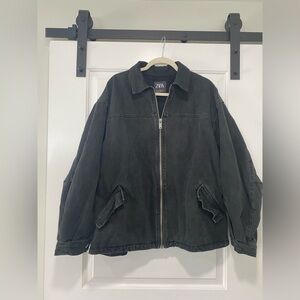 Zara Men's Charcoal Gray Lightweight Jacket